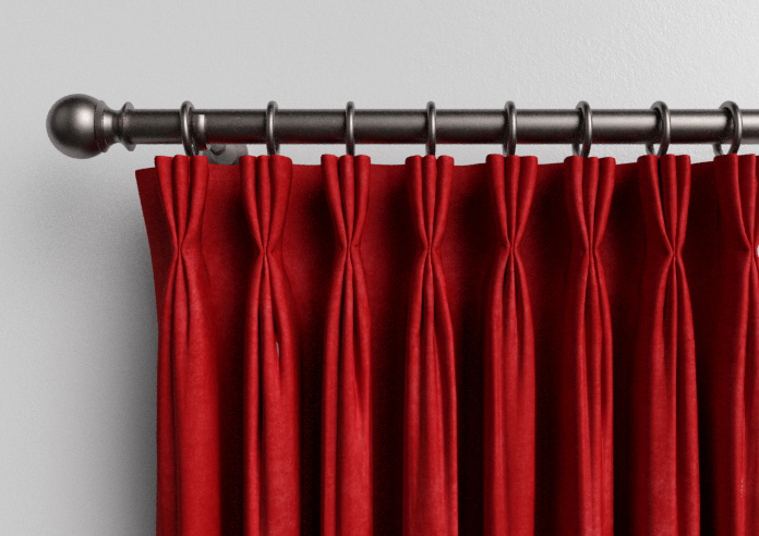 Faux Suede, Red - Made to Measure Curtains - Image 11